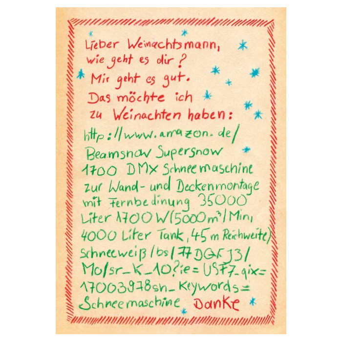 Lieber Weihnachtsmann