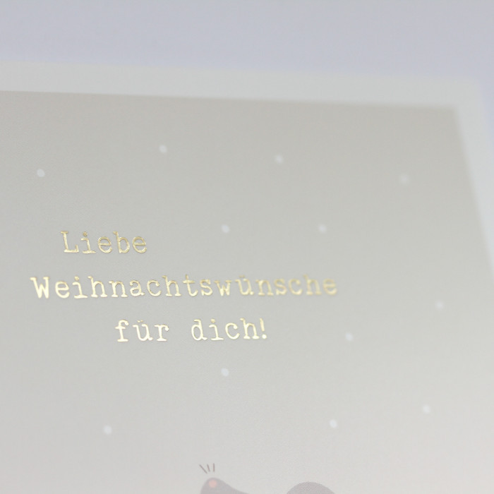 Liebe Weihnachtswünsche für dich!