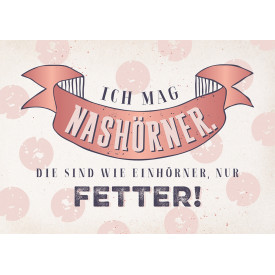 Ich mag Nashörner!